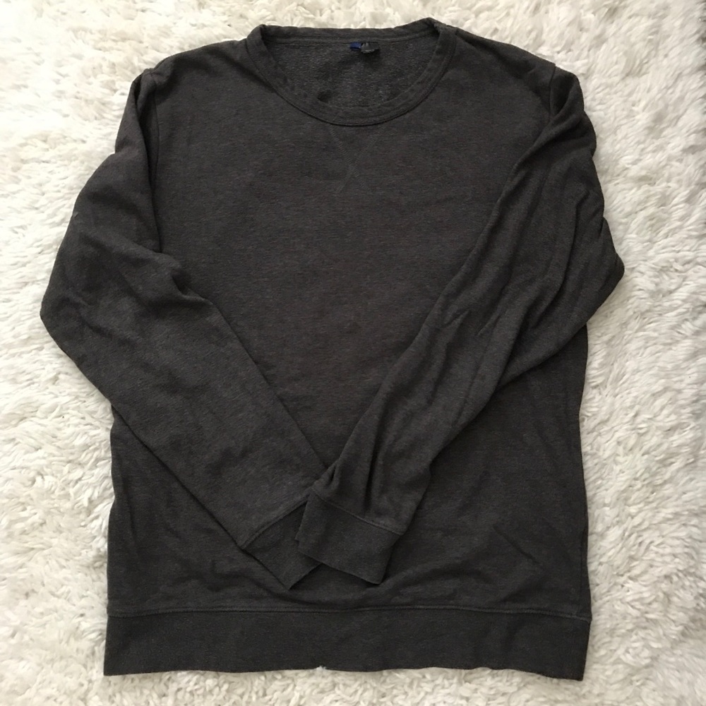 Charcoal gray crewneck sweater